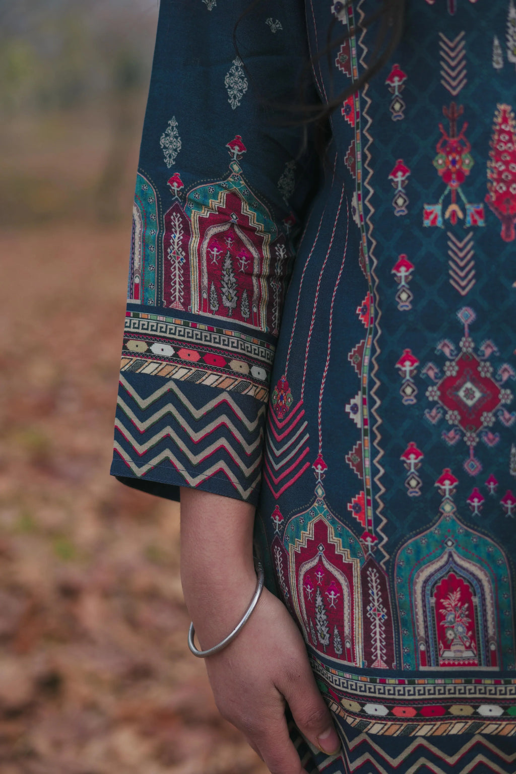 Midnight Bloom Printed Muslin Co-Ord Set