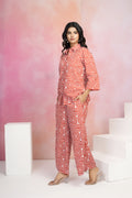 Swirl Print Cotton Cambric Co-Ord Set with Wooden Buttons