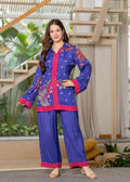 Purple & Blue Paisley Muslin Co-ord Set