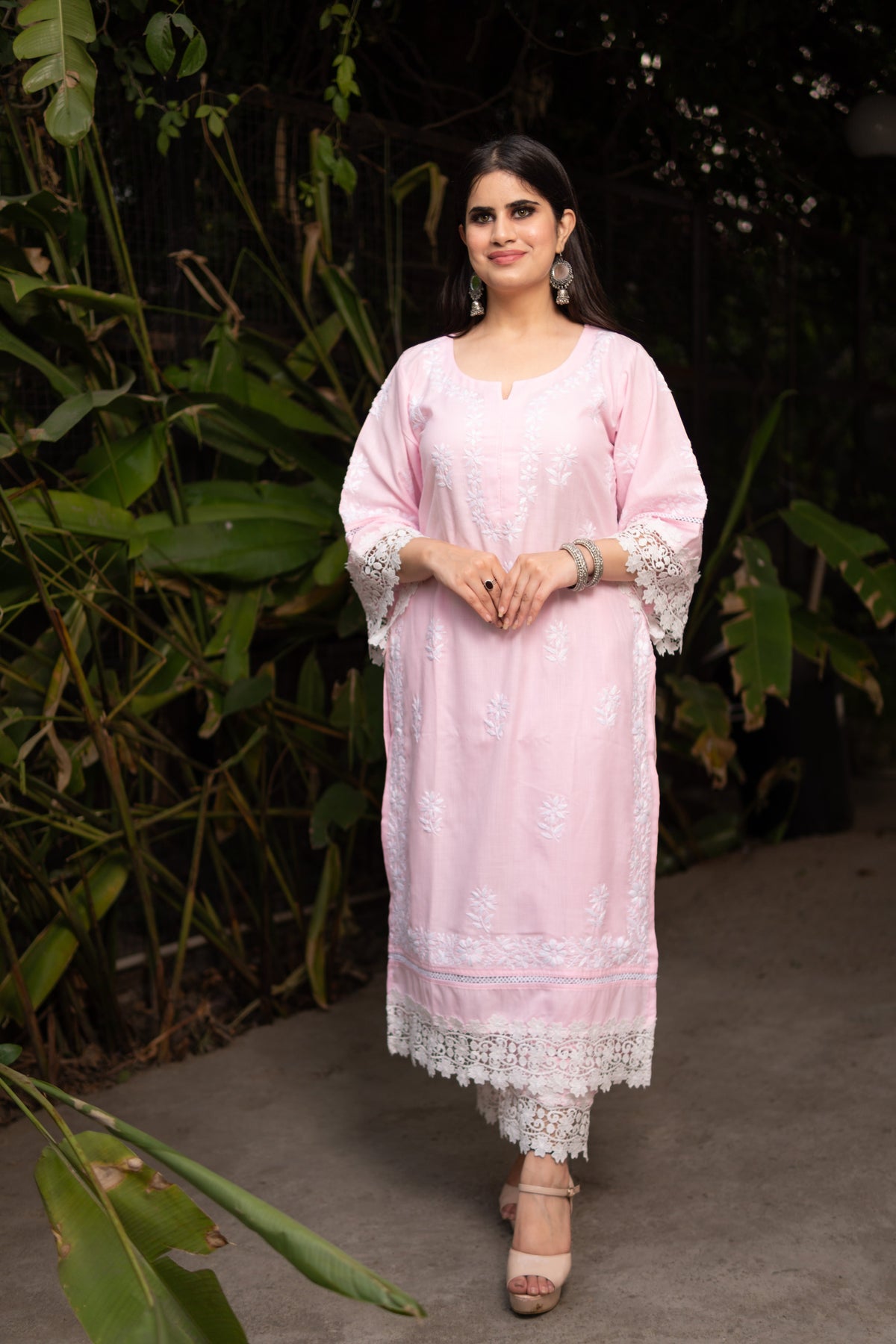 Light Pink Chikankari Co-Ord set