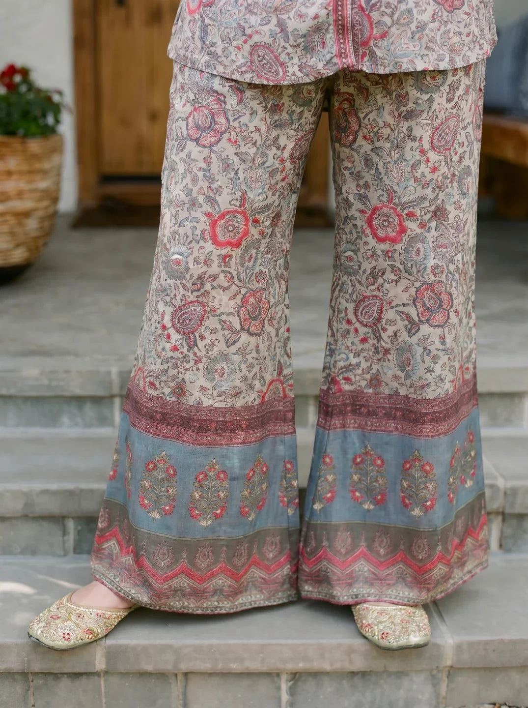 Floral Printed Muslin Co-Ord Set
