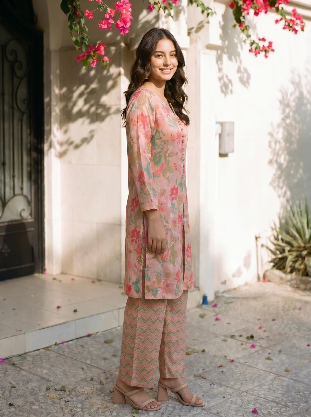 Aster Printed Muslin Co-Ord Set