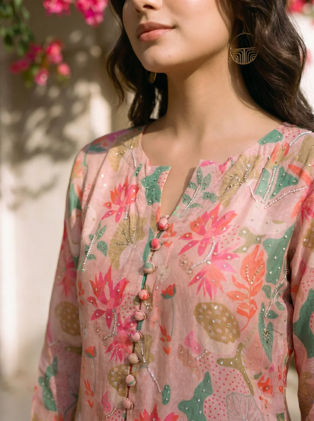 Aster Printed Muslin Co-Ord Set